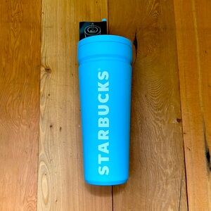 ⭐️Starbucks⭐️2024 NWT Seal Proof Blue SS Cold Cup Venti Tumbler